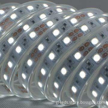 Flexible LED Strip with 12 or 24V DC Input Voltage and 3M Adhesive Tape Back